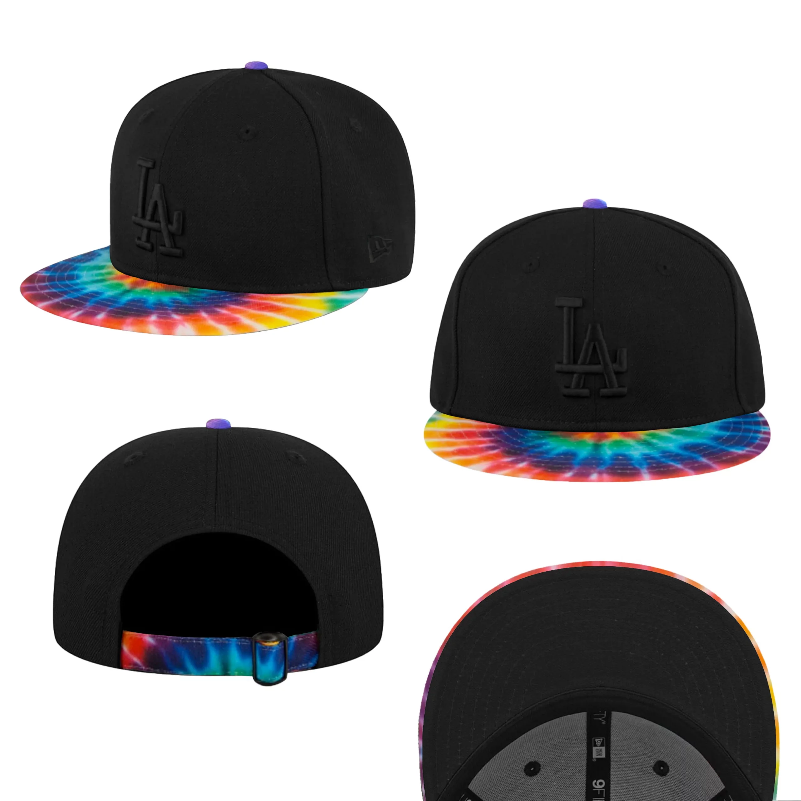 NEW ERA 9FIFTY 950 MLB 道奇 LA 黑 彩虹渲染帽簷 棒球帽 鴨舌帽 帽子⫷ScrewCap⫸ | SCREWCAP帽子專賣店