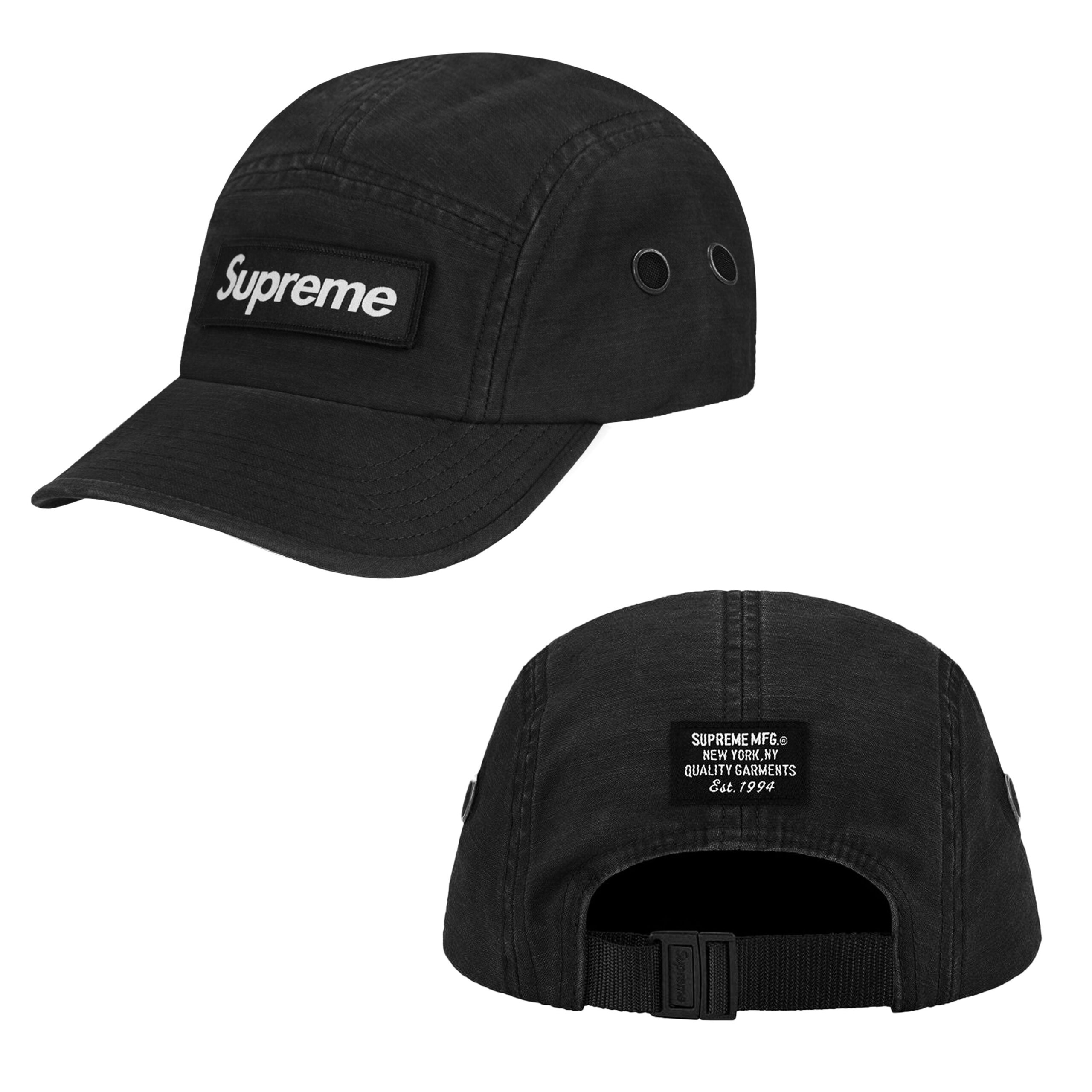 SUPREME SS23 MILITARY CAMP CAP 多色彎檐五分割帽⫷ScrewCap